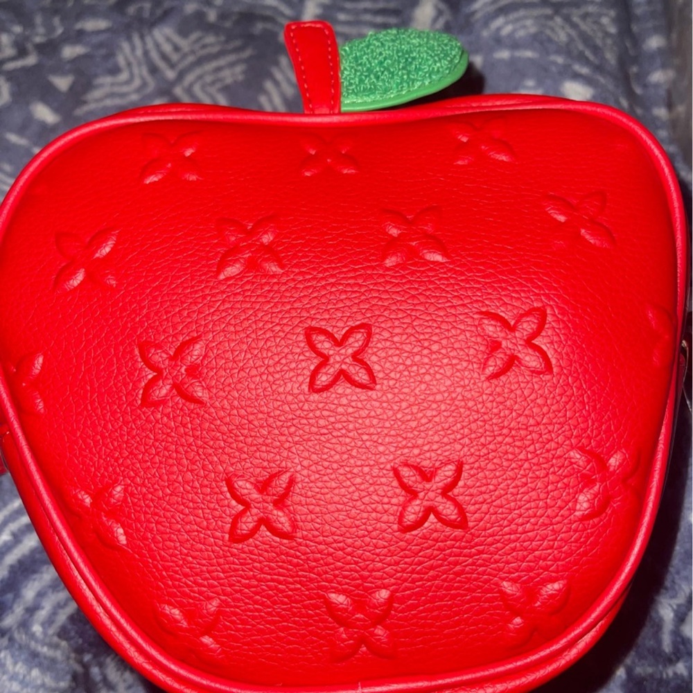 Bath and body works red apple cosmetic bag